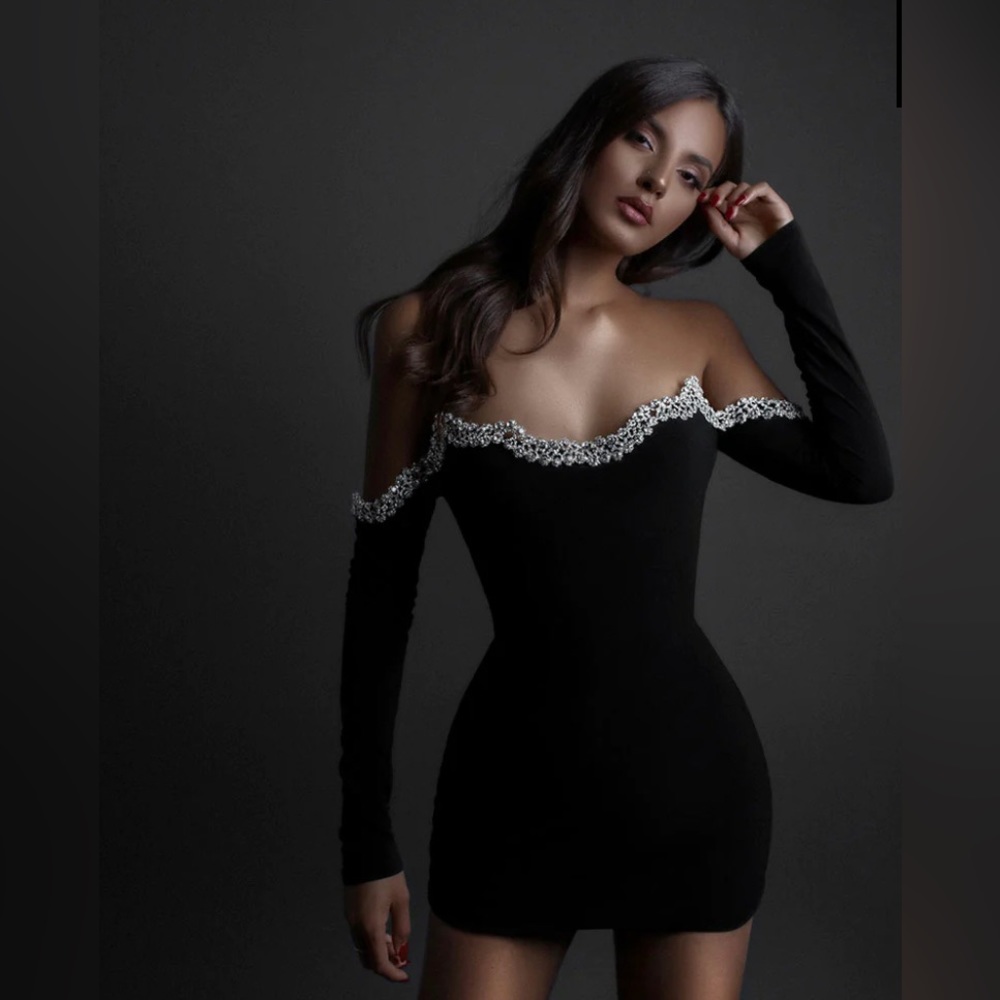 Albina Dyla Short Black Dress